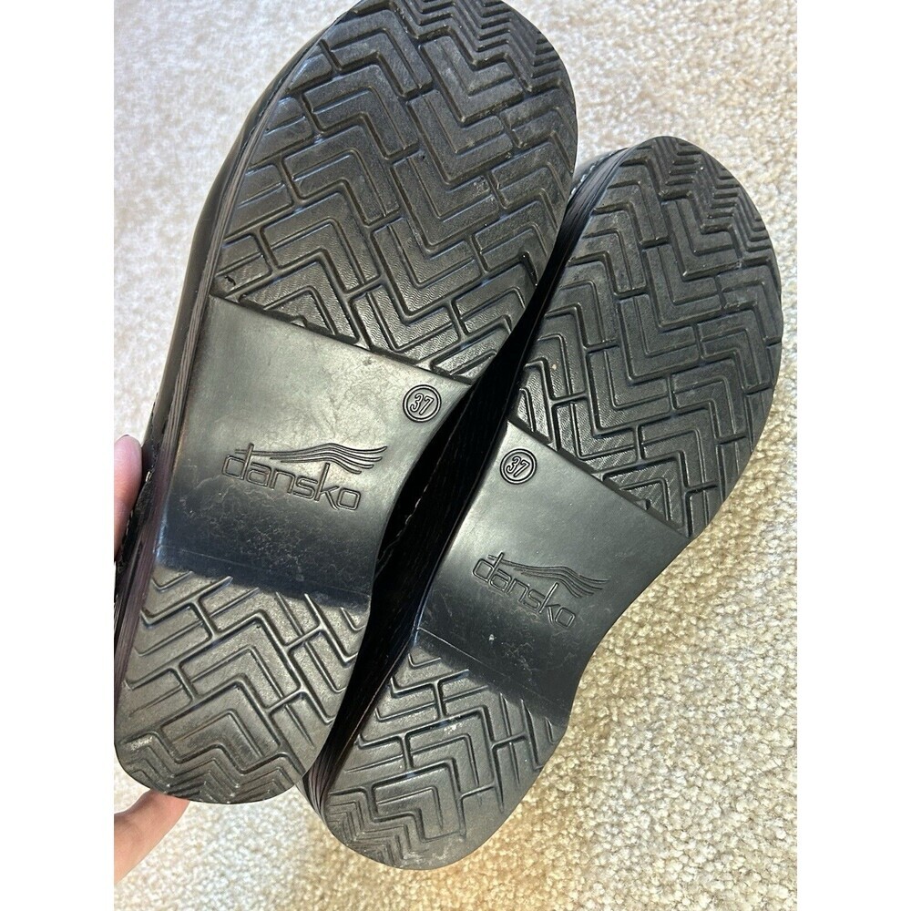Dansko Shoes Women's Size (37) 6.5 Black Professional Clogs Shoes - Picture 10 of 12